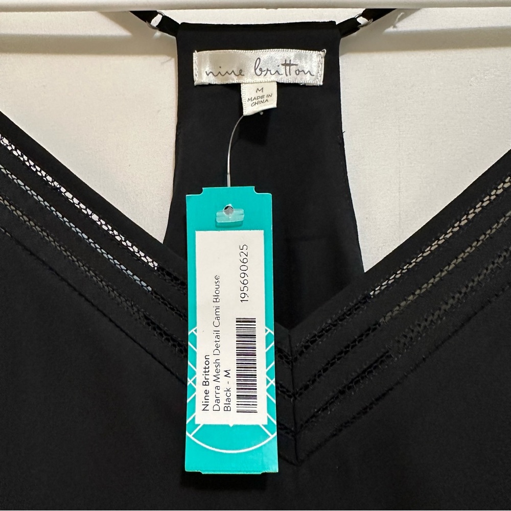Nine Britton Black Camisole Top - NWT - Picture 2 of 10